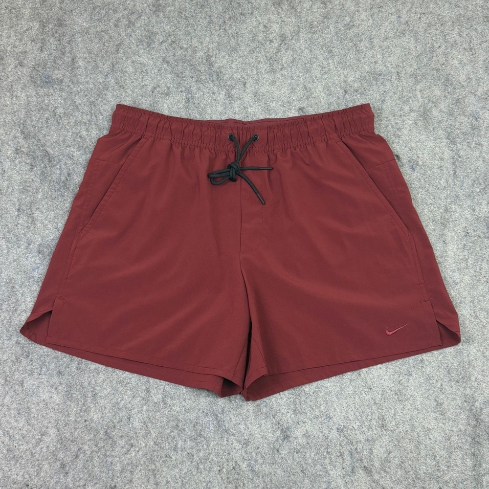 Nike Mens Dri-FIT Unlimited 5 In Versatile Shorts Burgundy Red DV9336-619 Size L